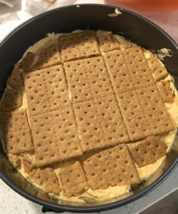 Final layer of graham crackers