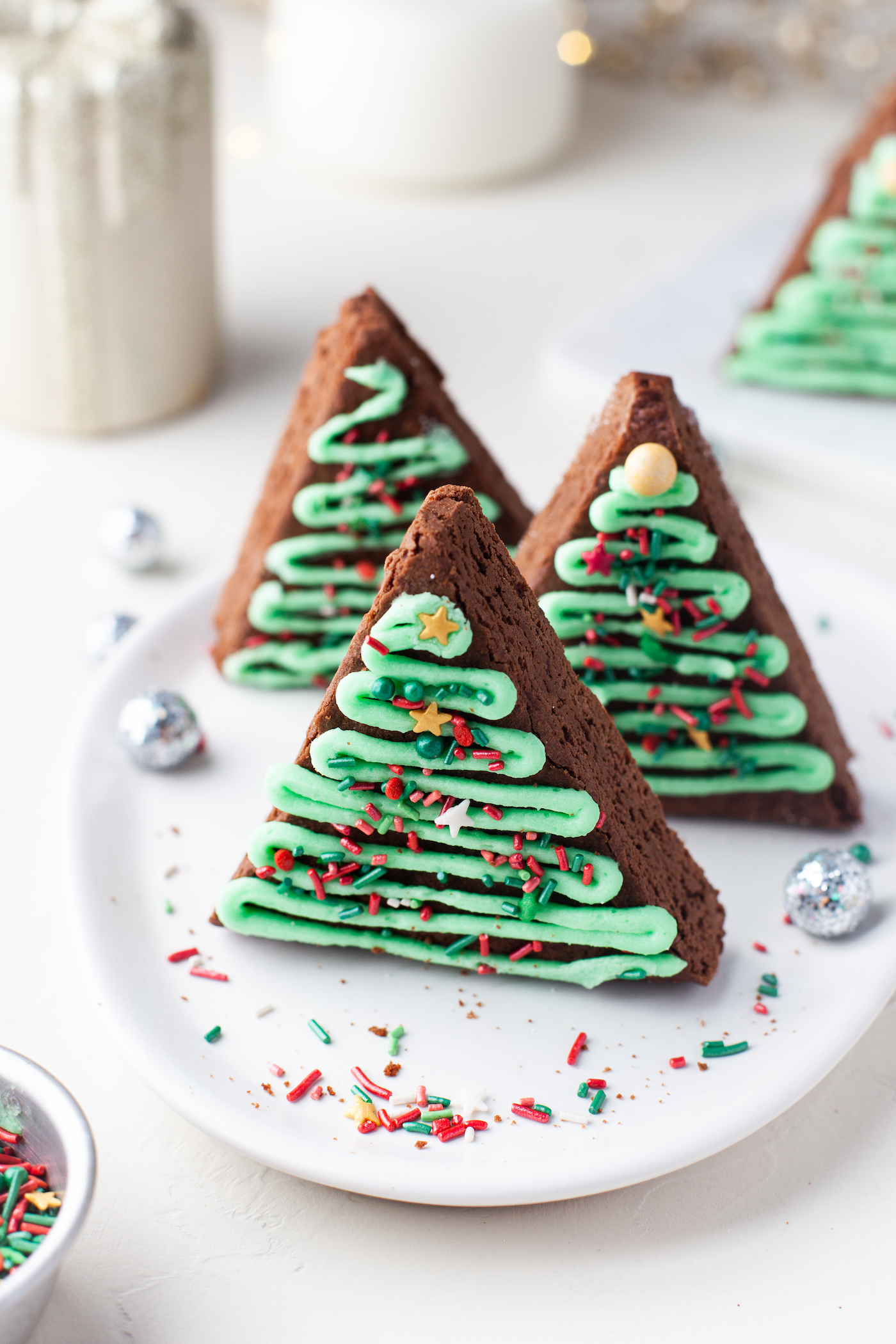 christmas tree brownies