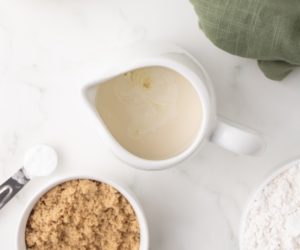 milk and vinegar sitting in a small pitcher