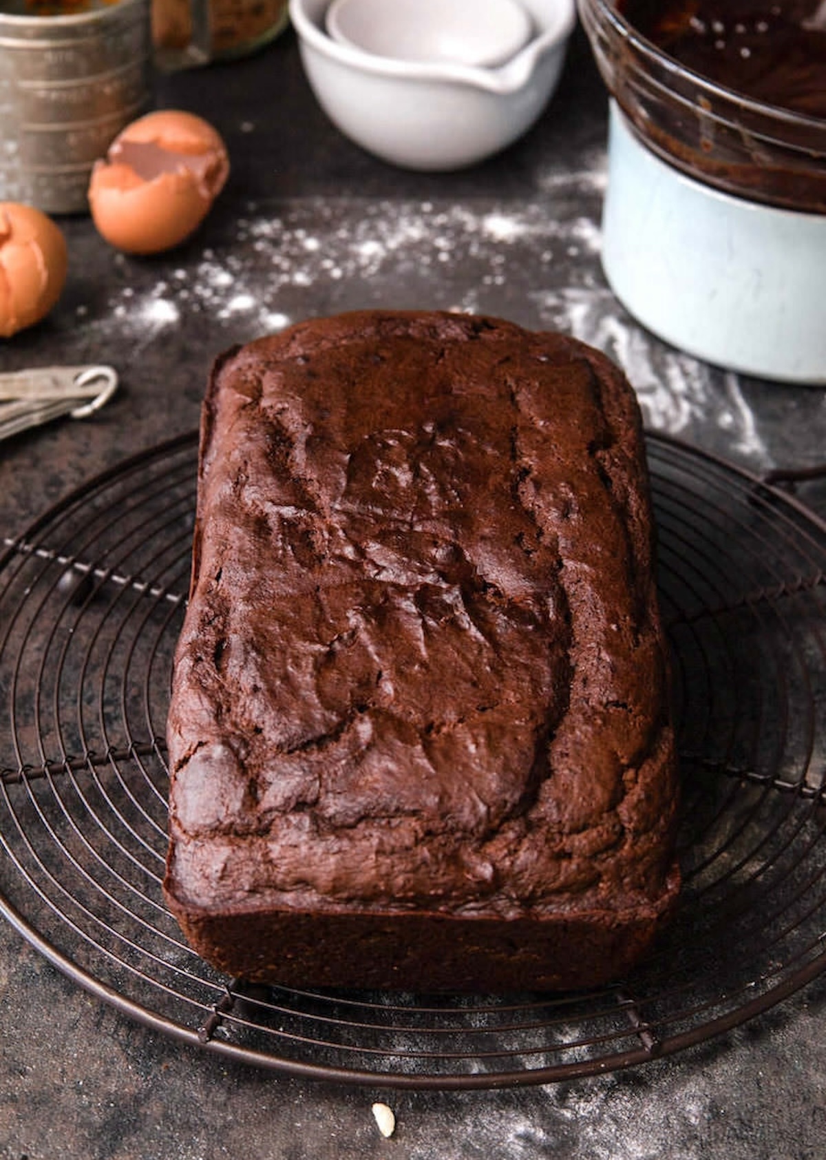 pumpkin bread cooling on the wire rack