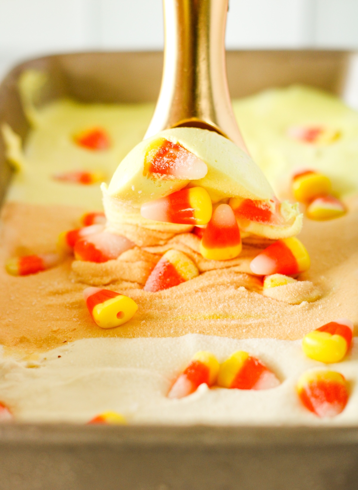 candy corn no churn ice cream