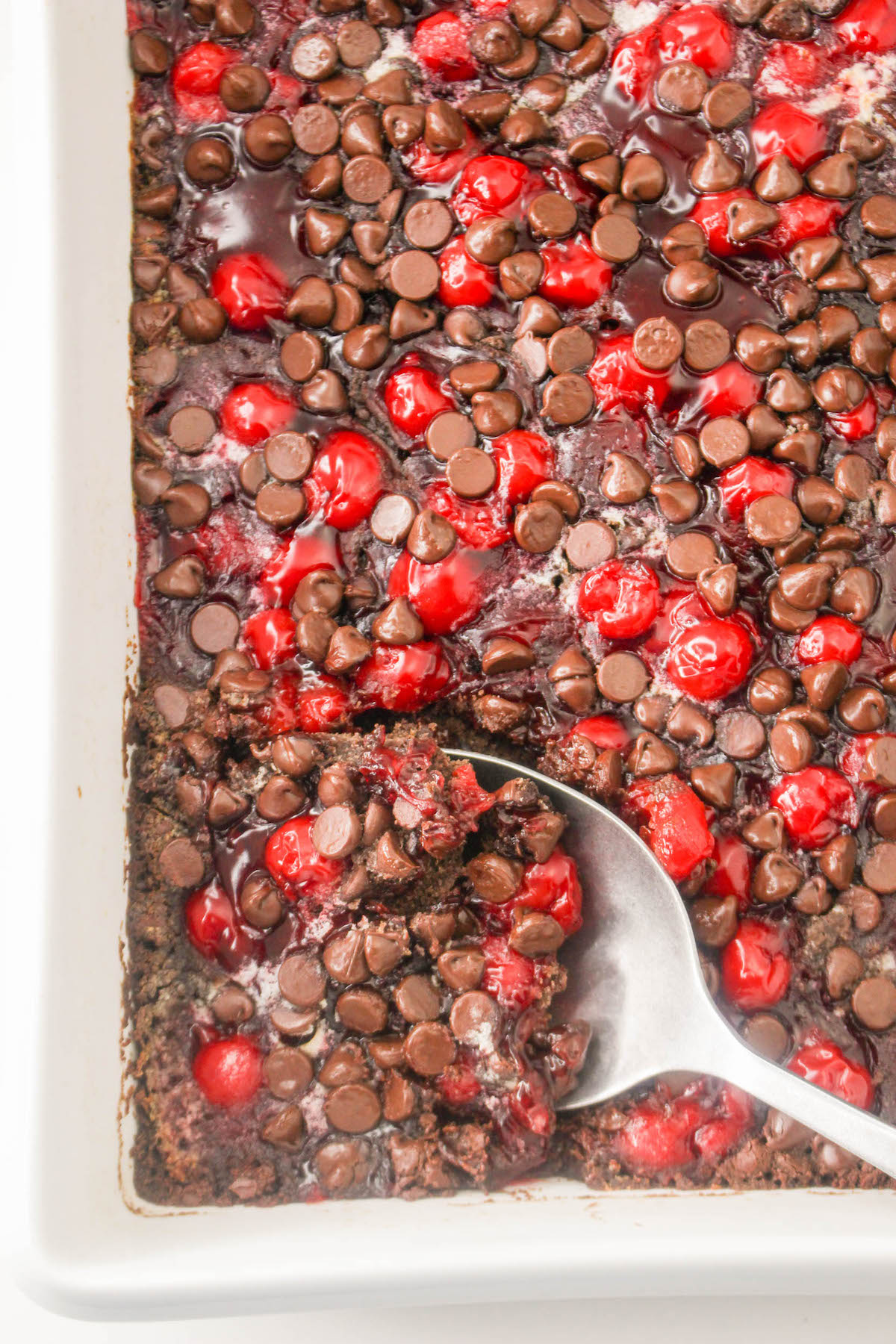 cherry chocolate cake with pie filling