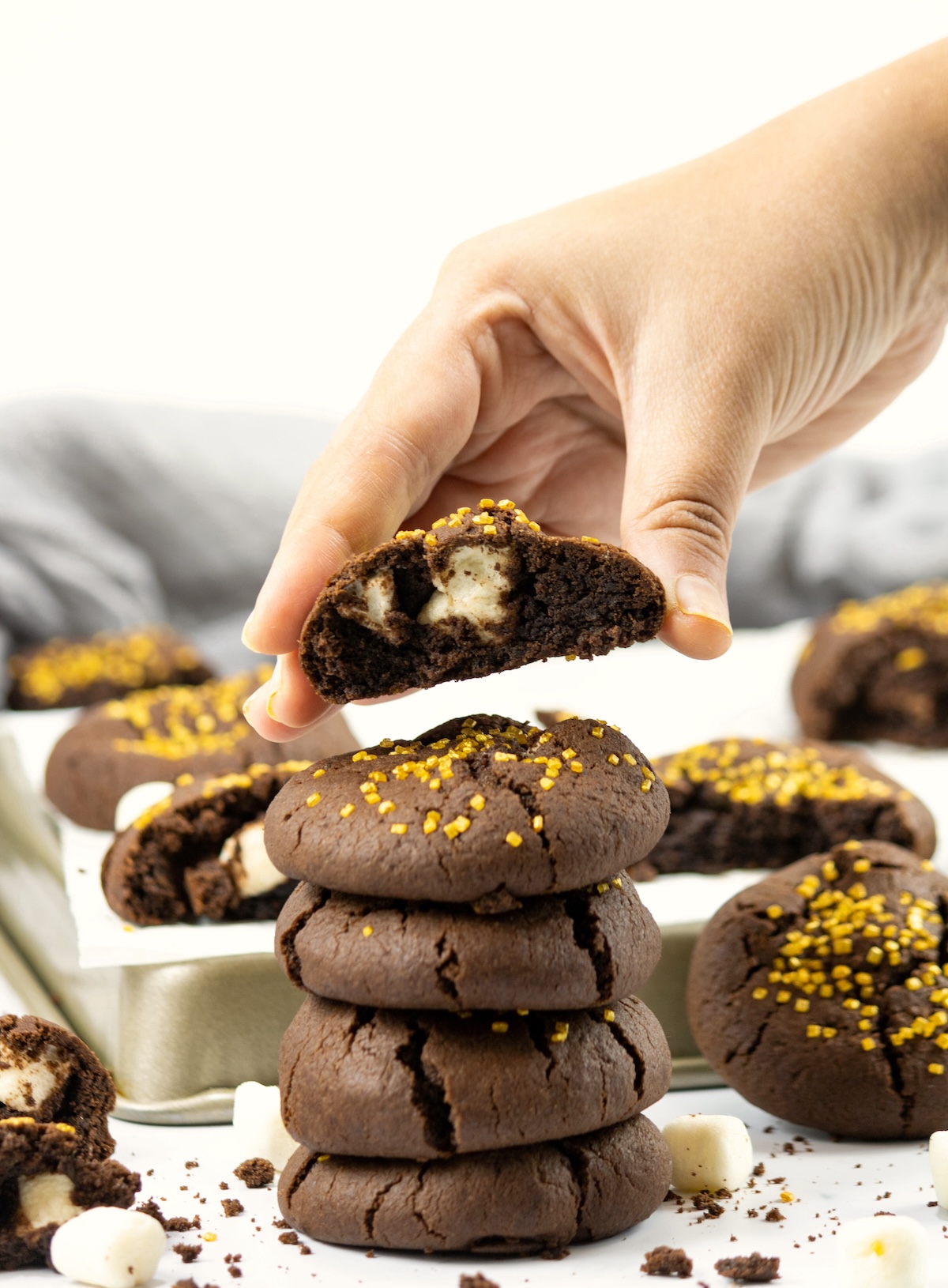 chocolate marshmallow cookies