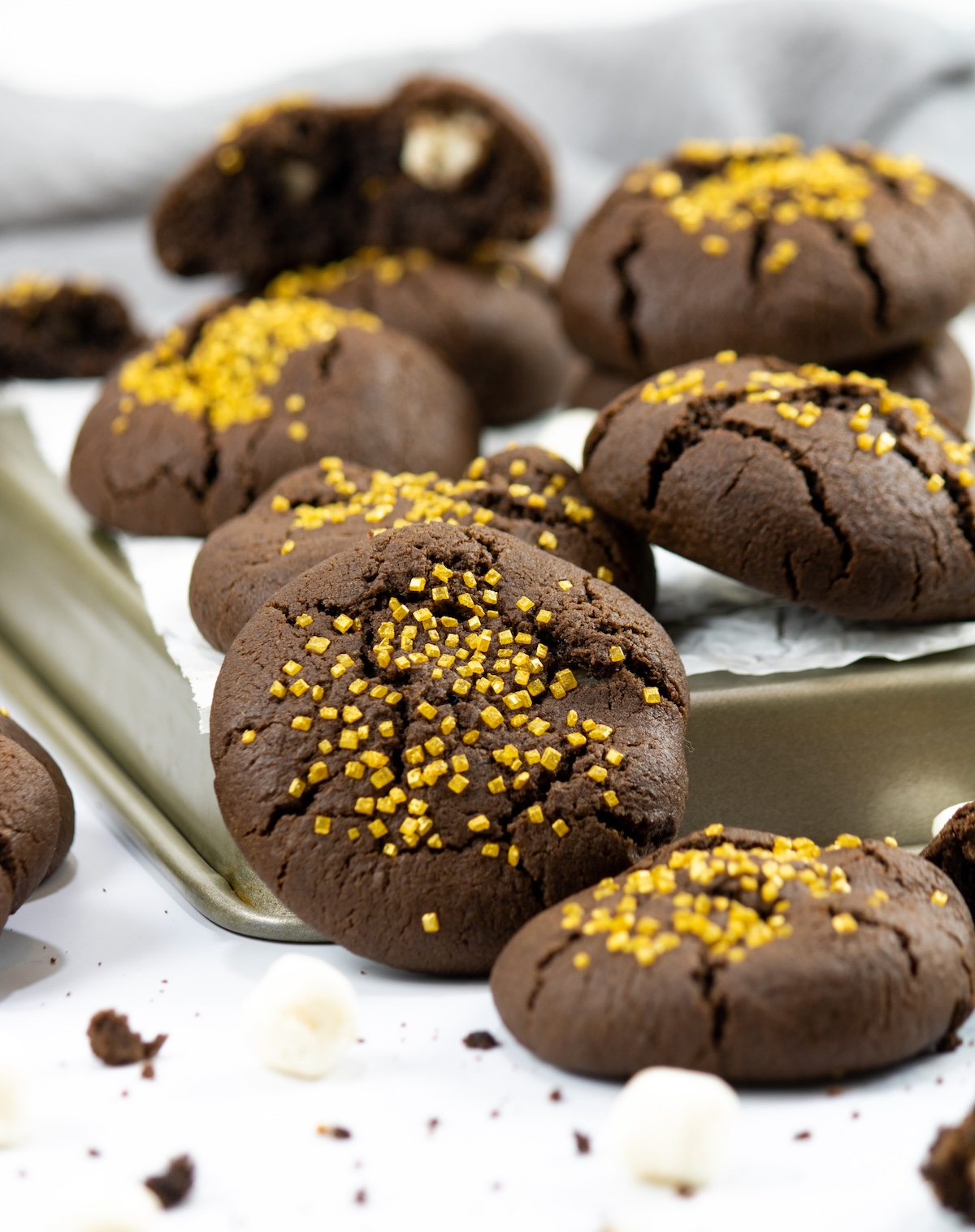 cooled choco marshmallow cookies