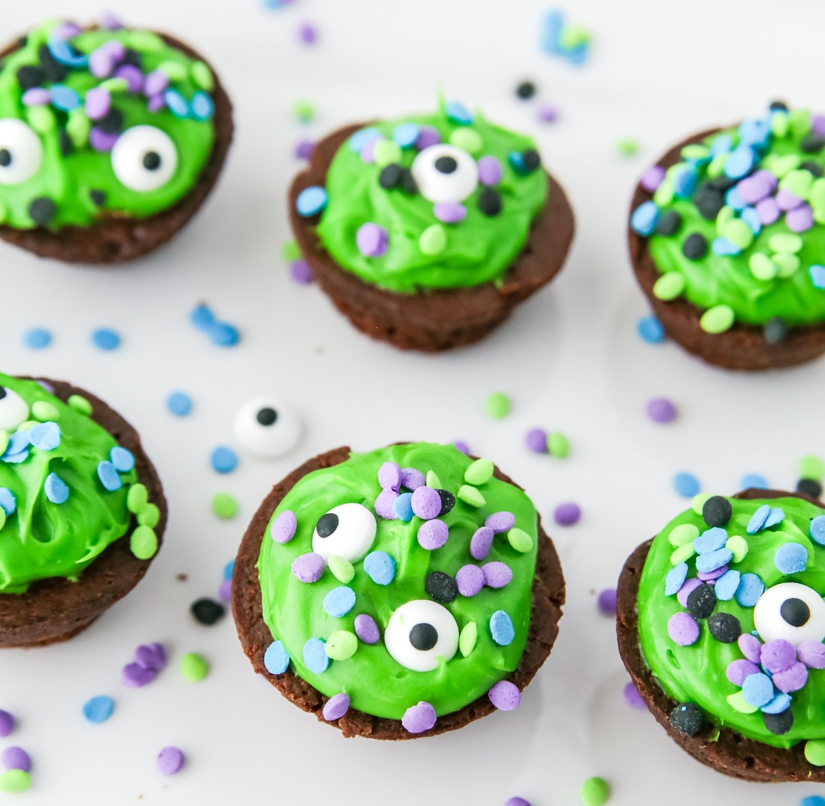 halloween brownie bites