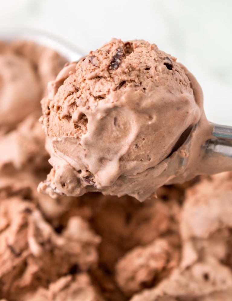 homemade chocolate ice cream