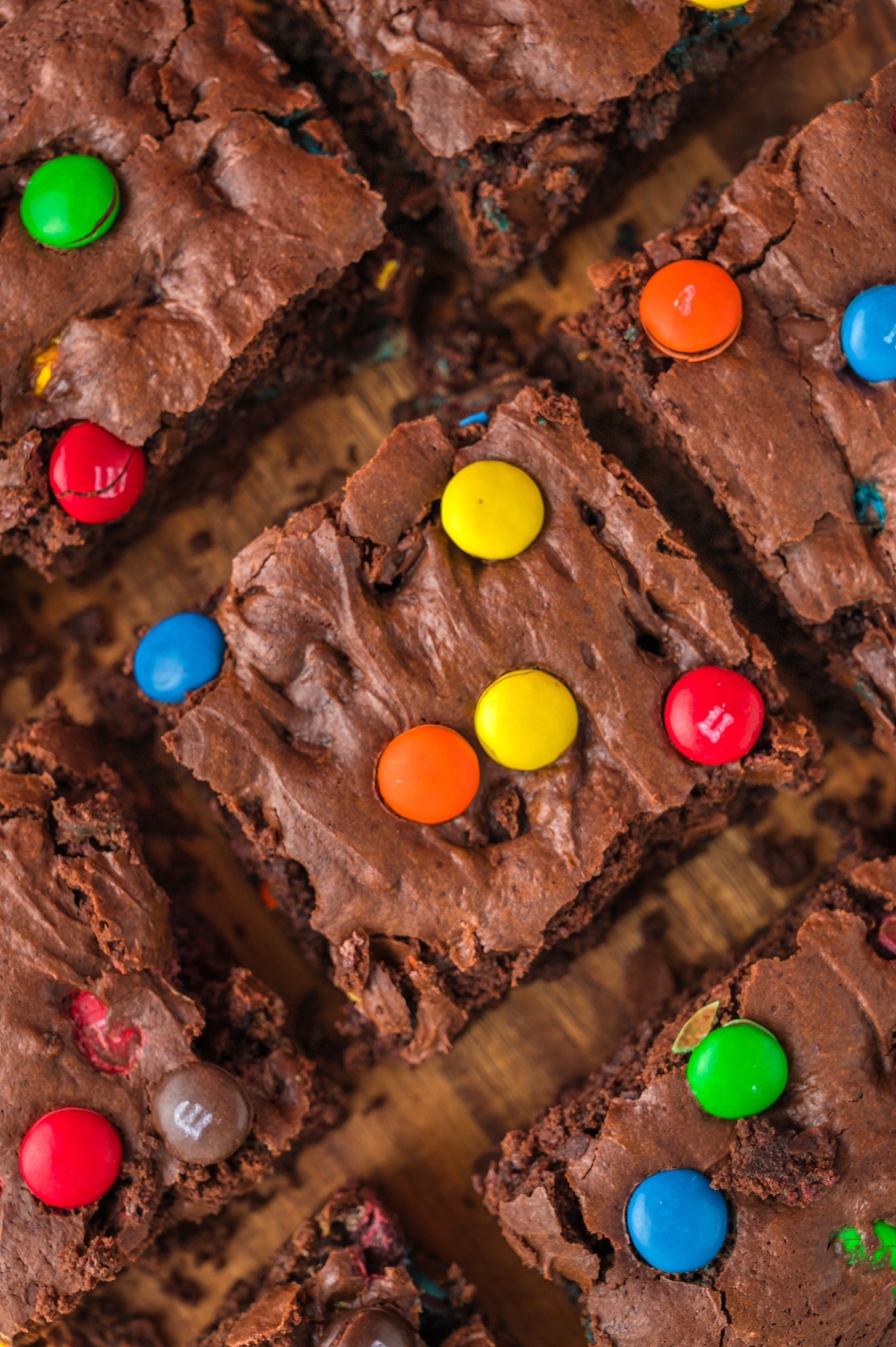 m&m brownies