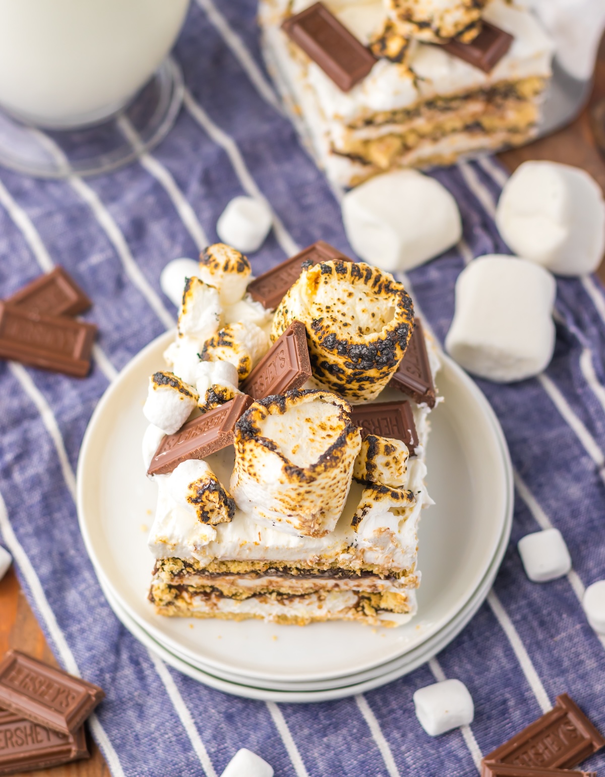 no bake s mores cake
