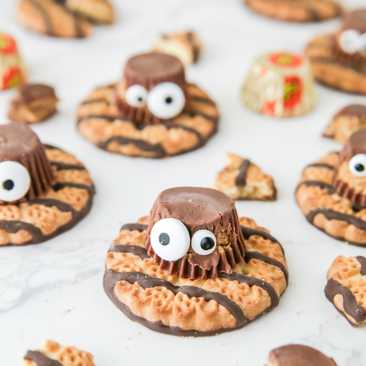 no bake spider cookies