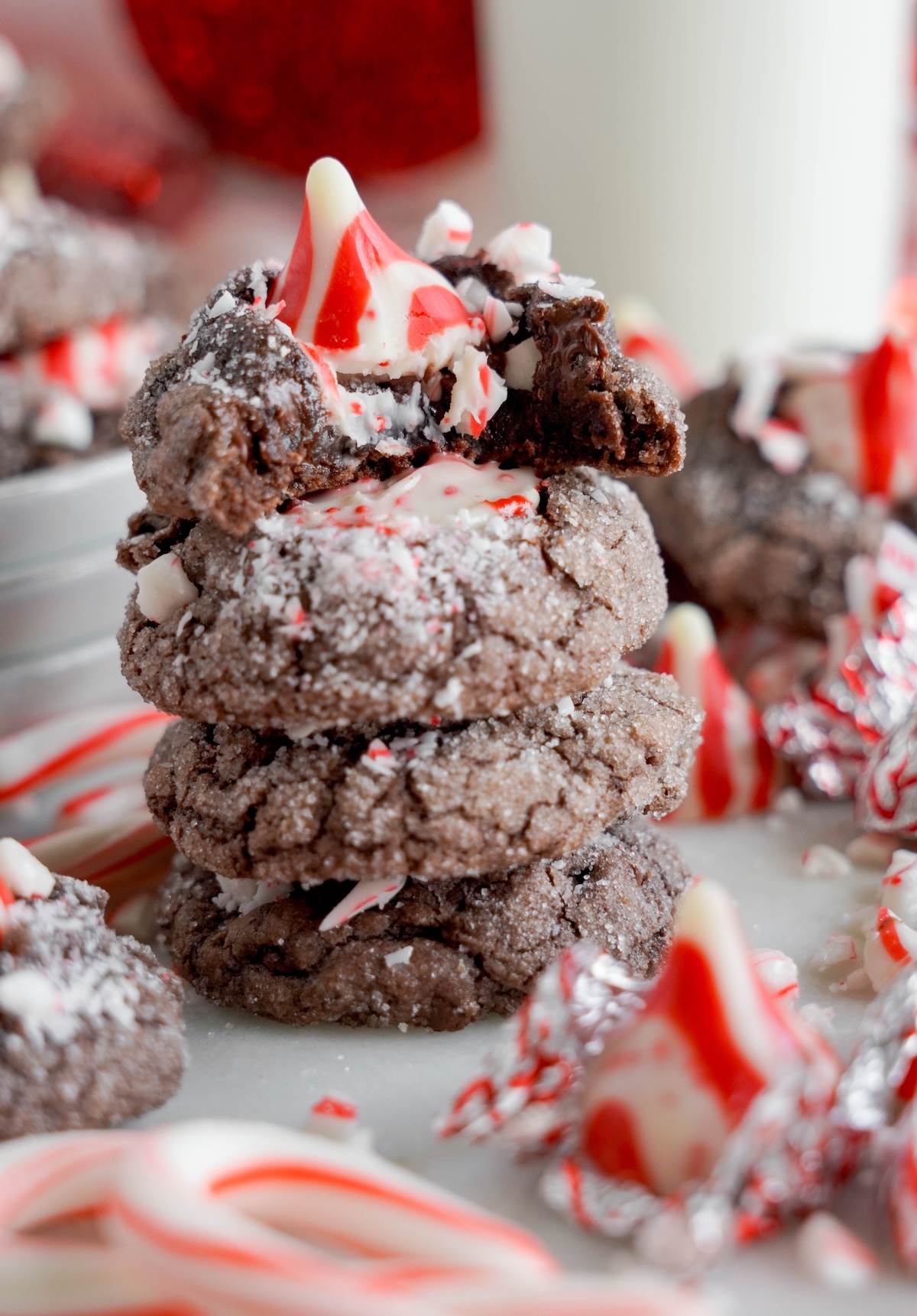 peppermint brownie cookies