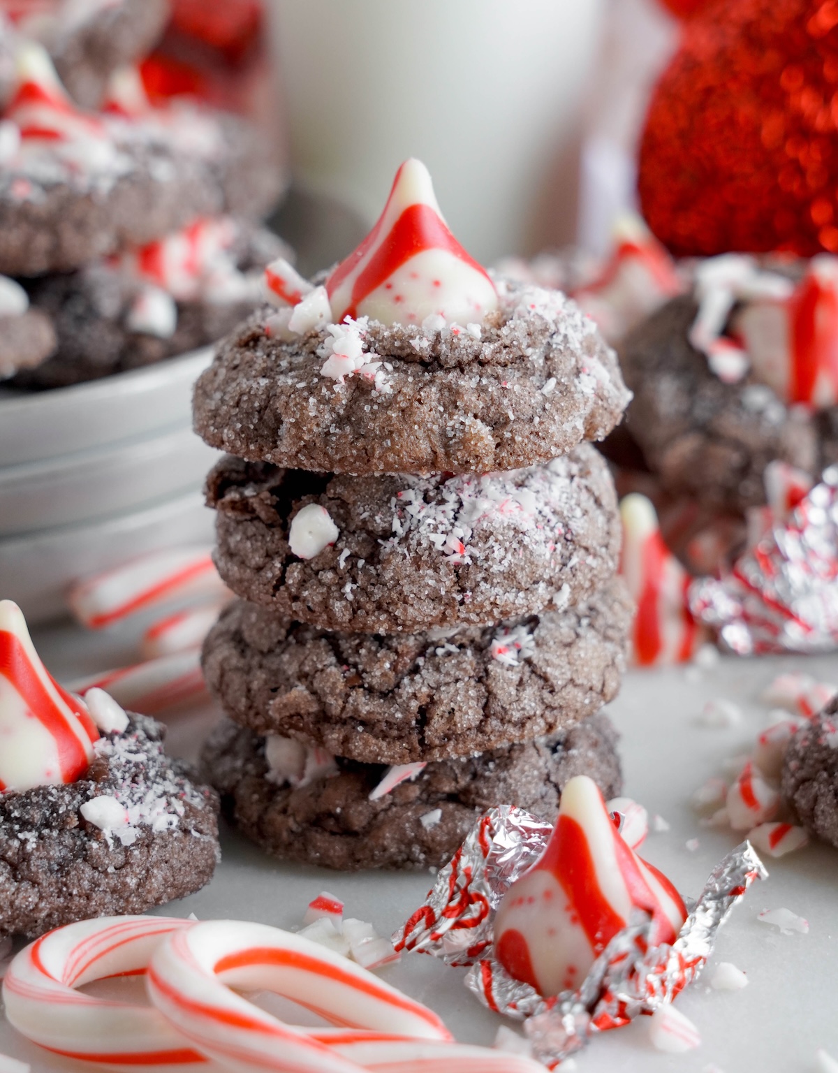 peppermint kiss cookies