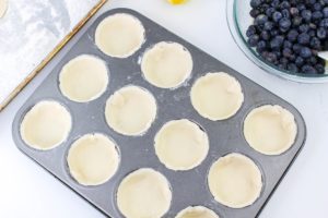 pie crusts adding to a 12 cup muffin tin