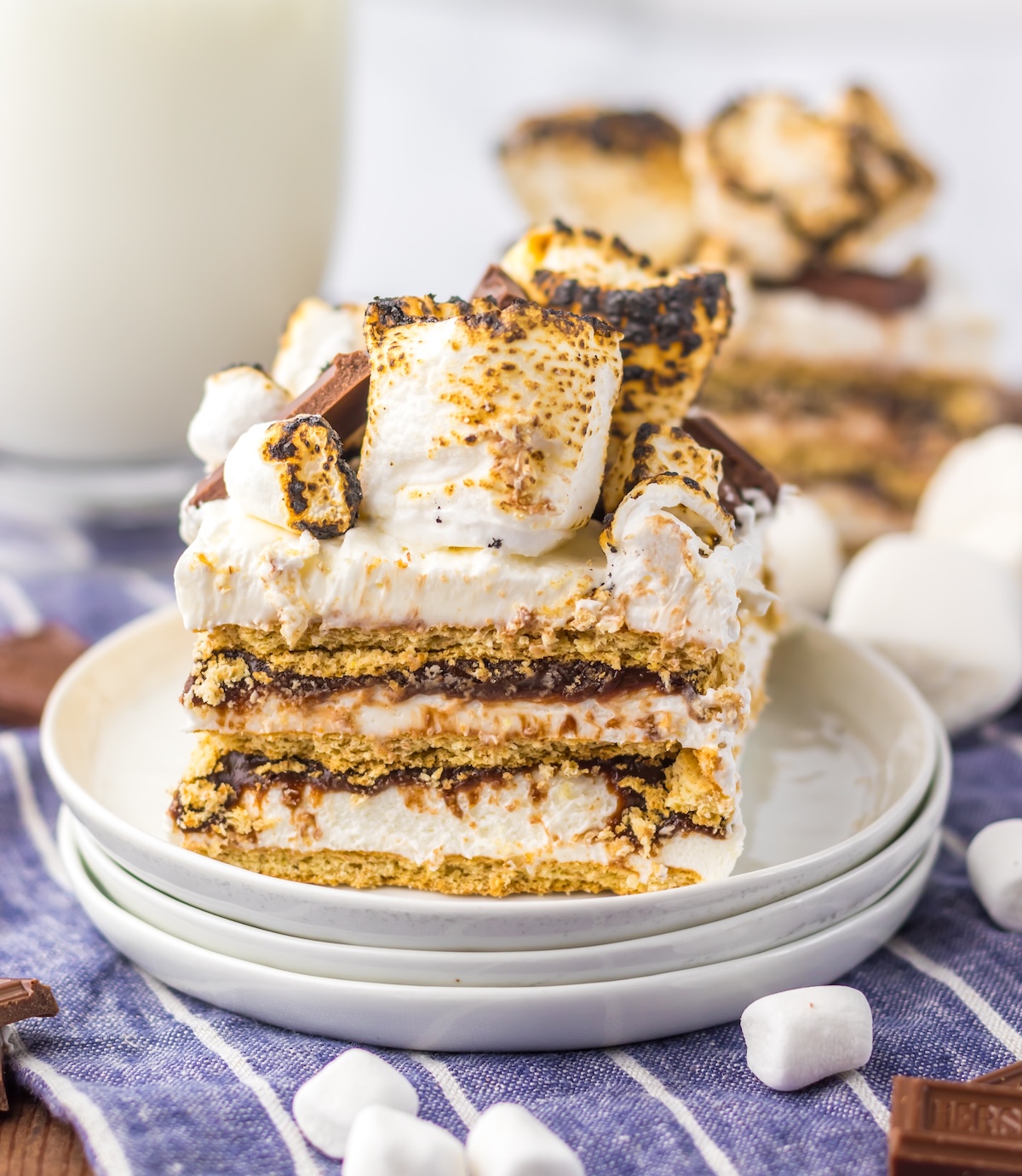 smores refrigerator cake easy recipe