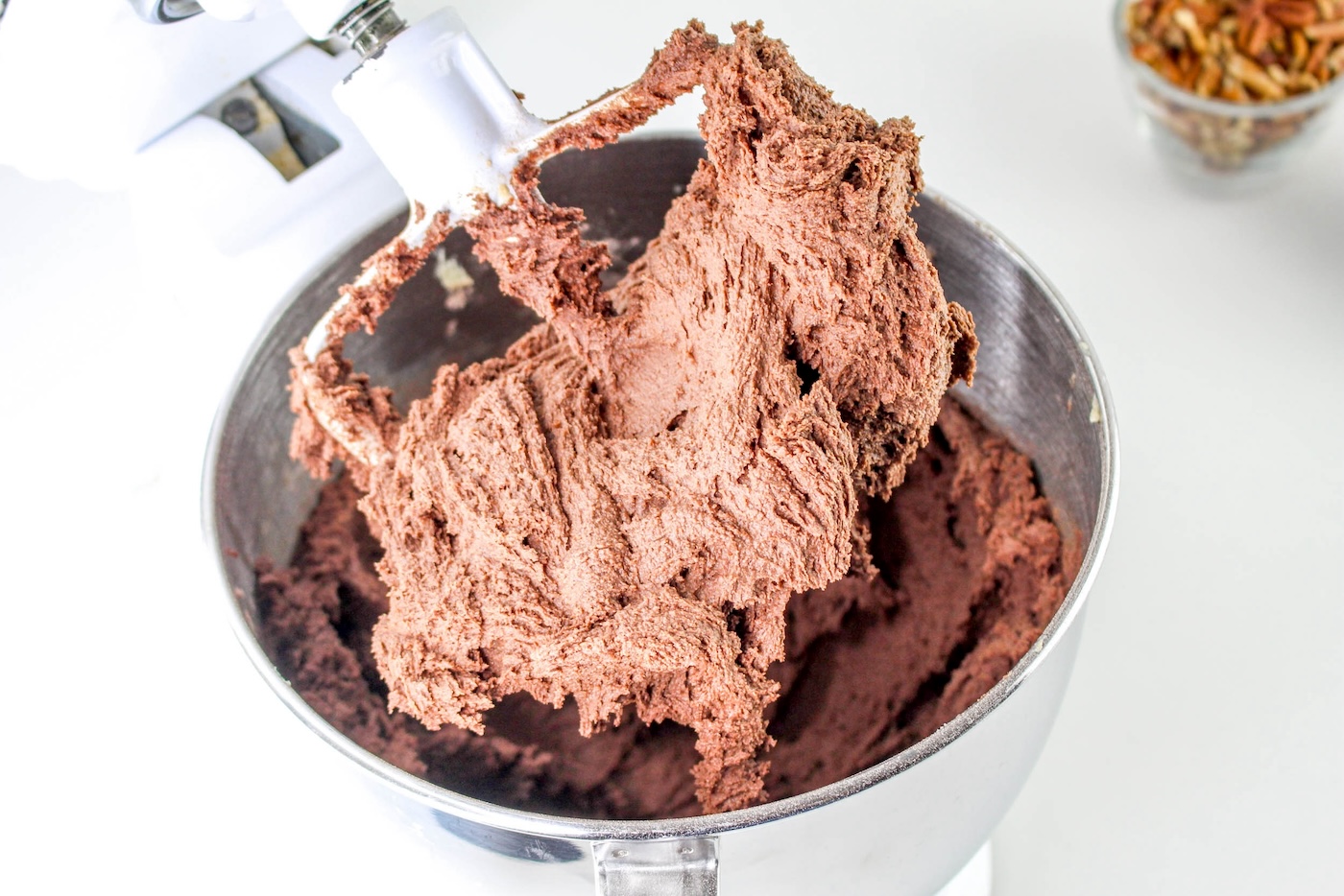 Combine the cocoa dry ingredients with the wet