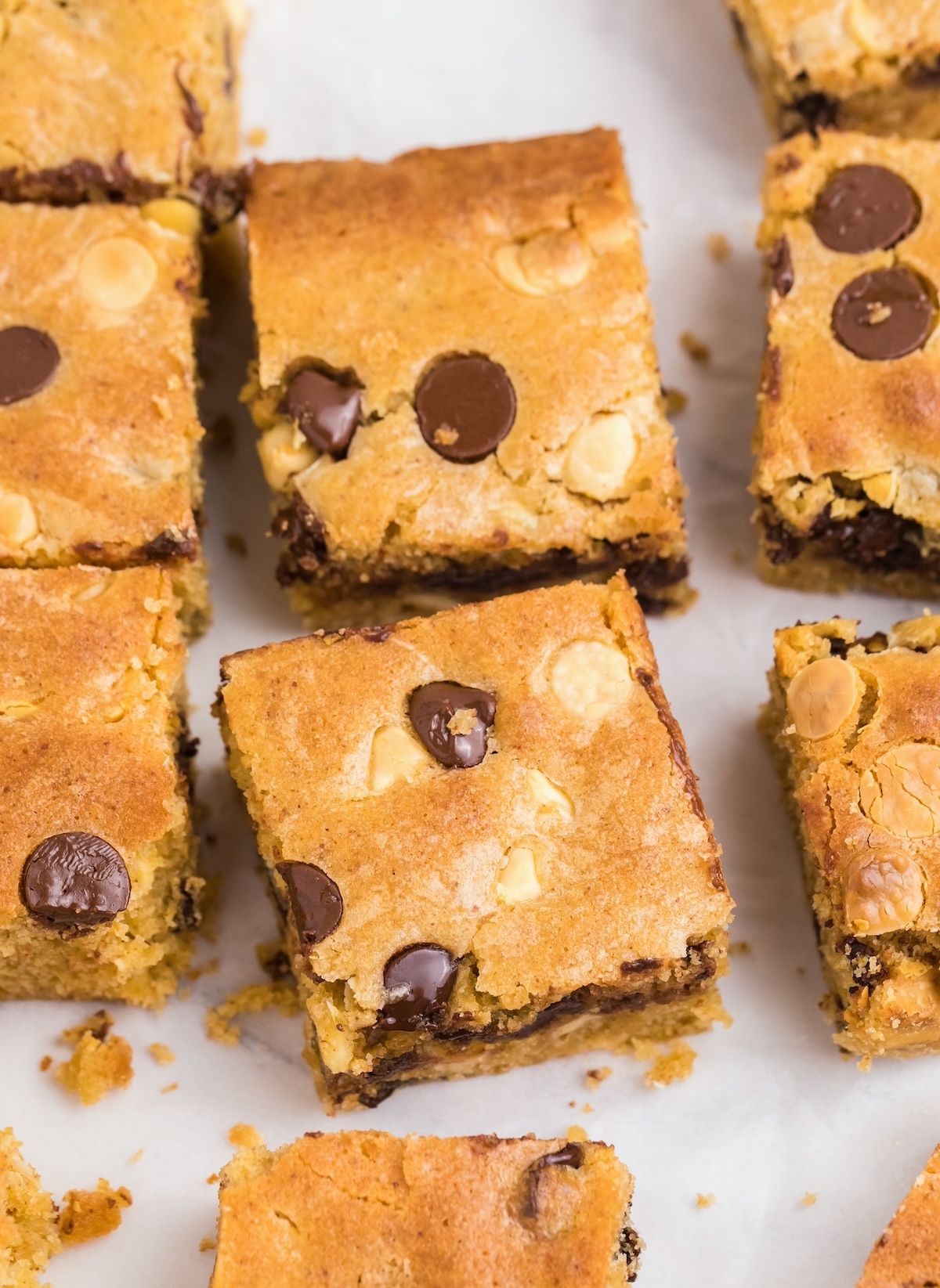 brown butter chocolate chip blondies