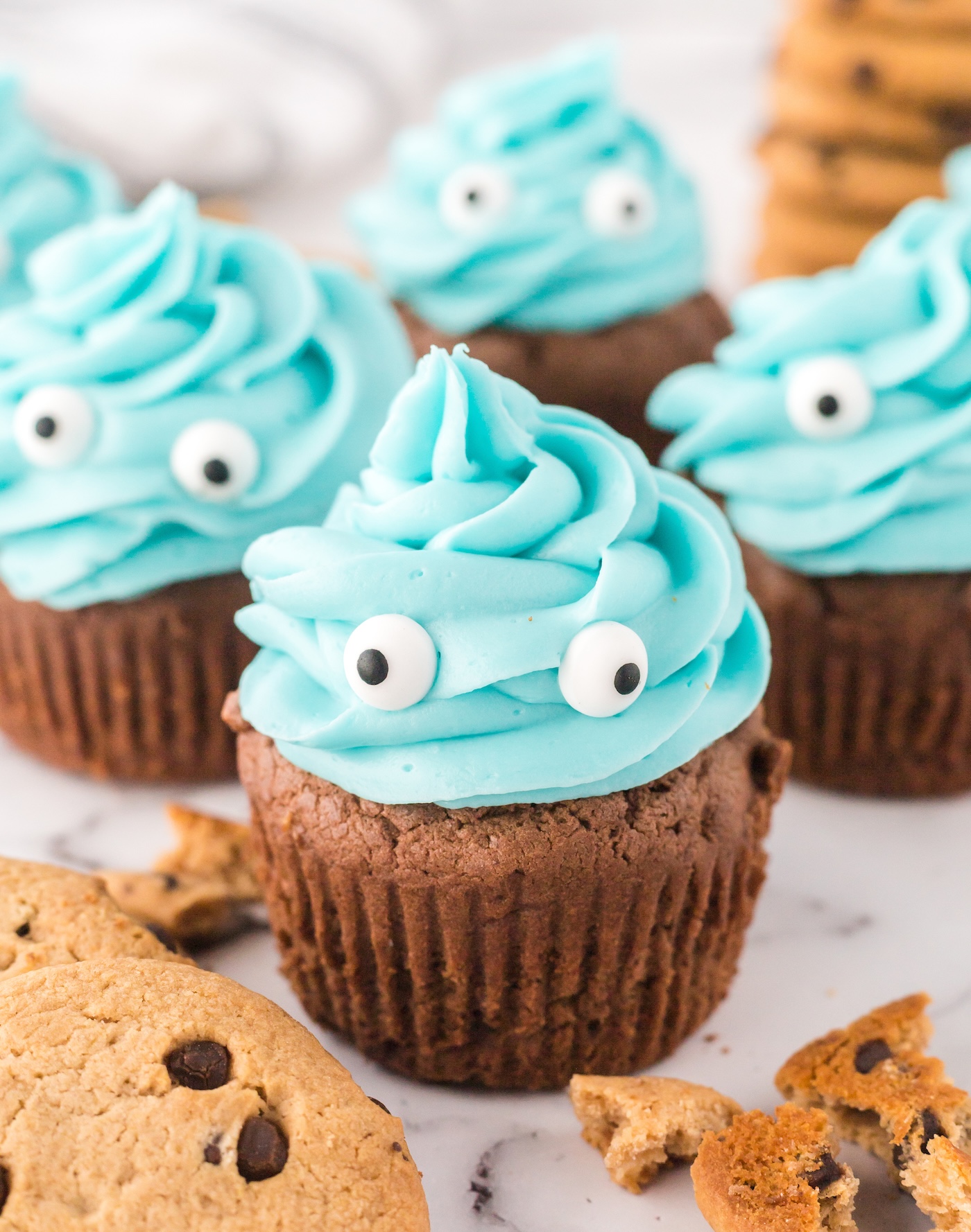 cookie monster cupcake recipe