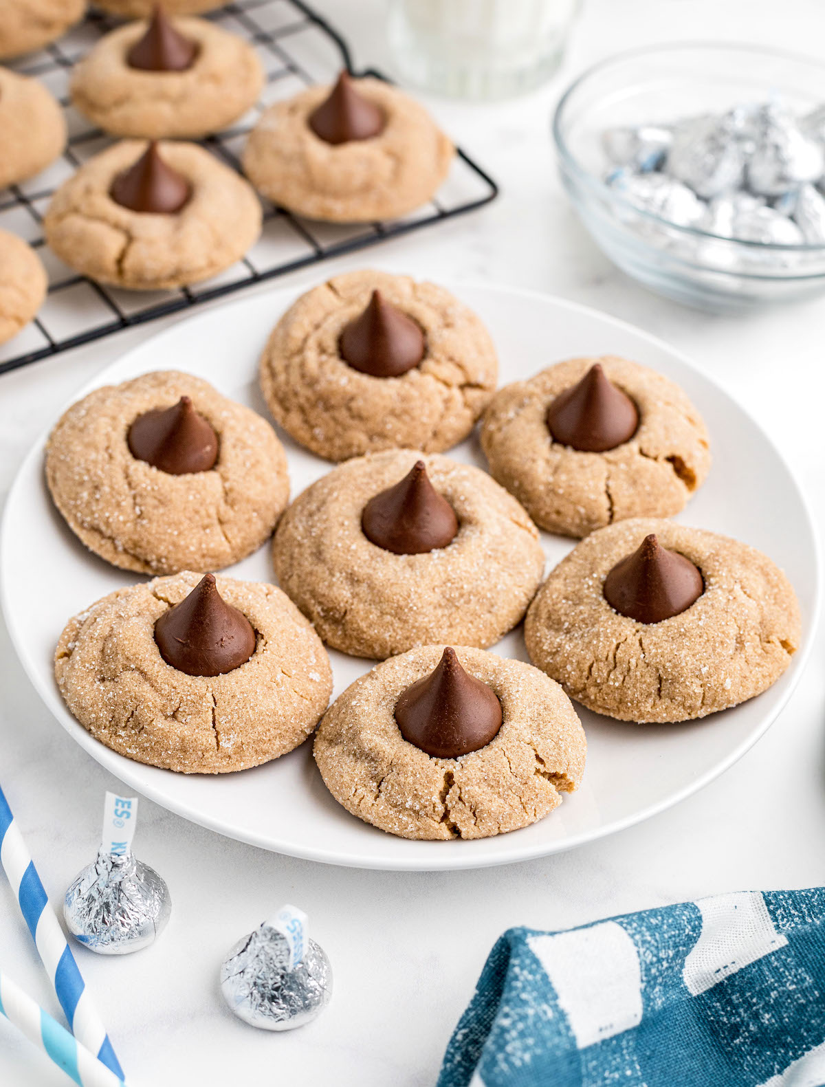 peanut butter blossom cookies