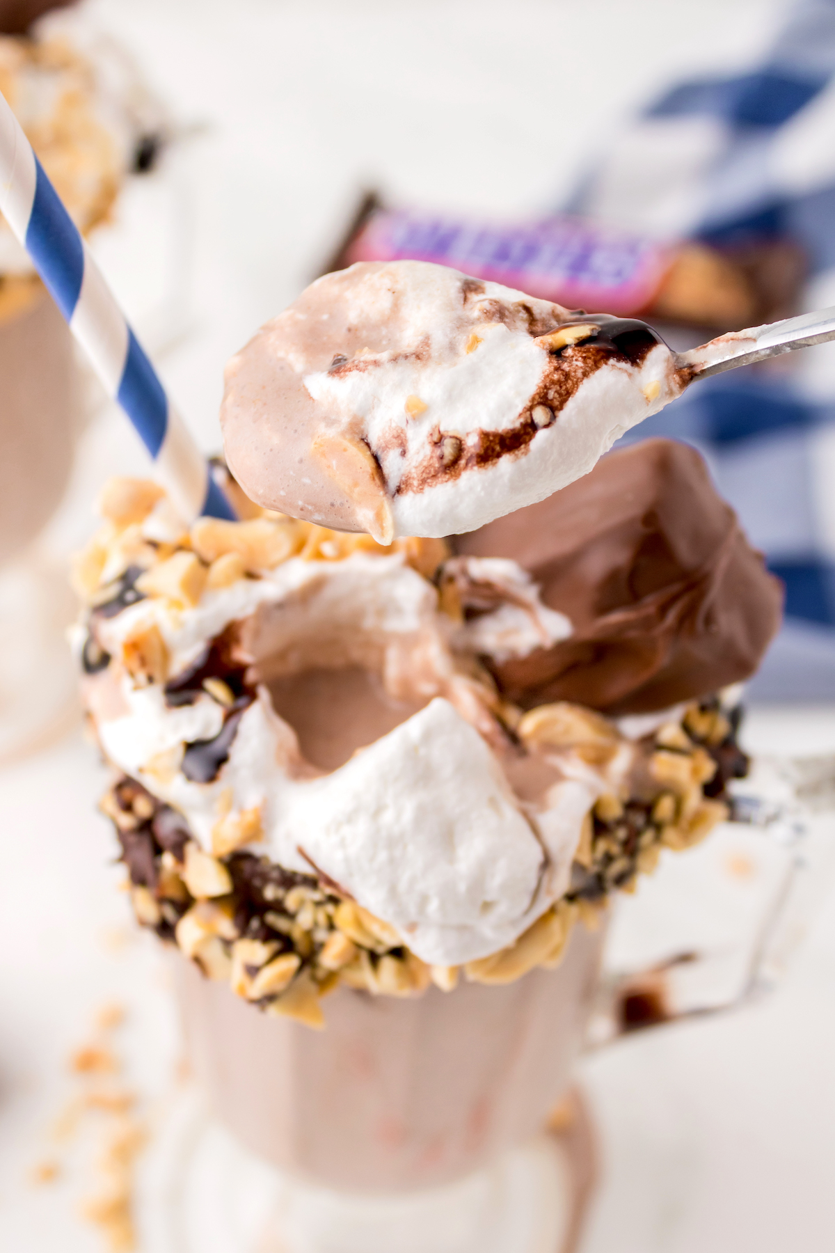 snickers milkshake recipe