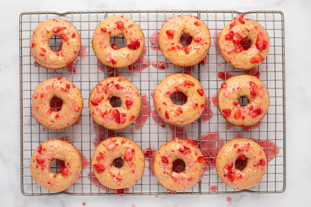 strawberry donuts