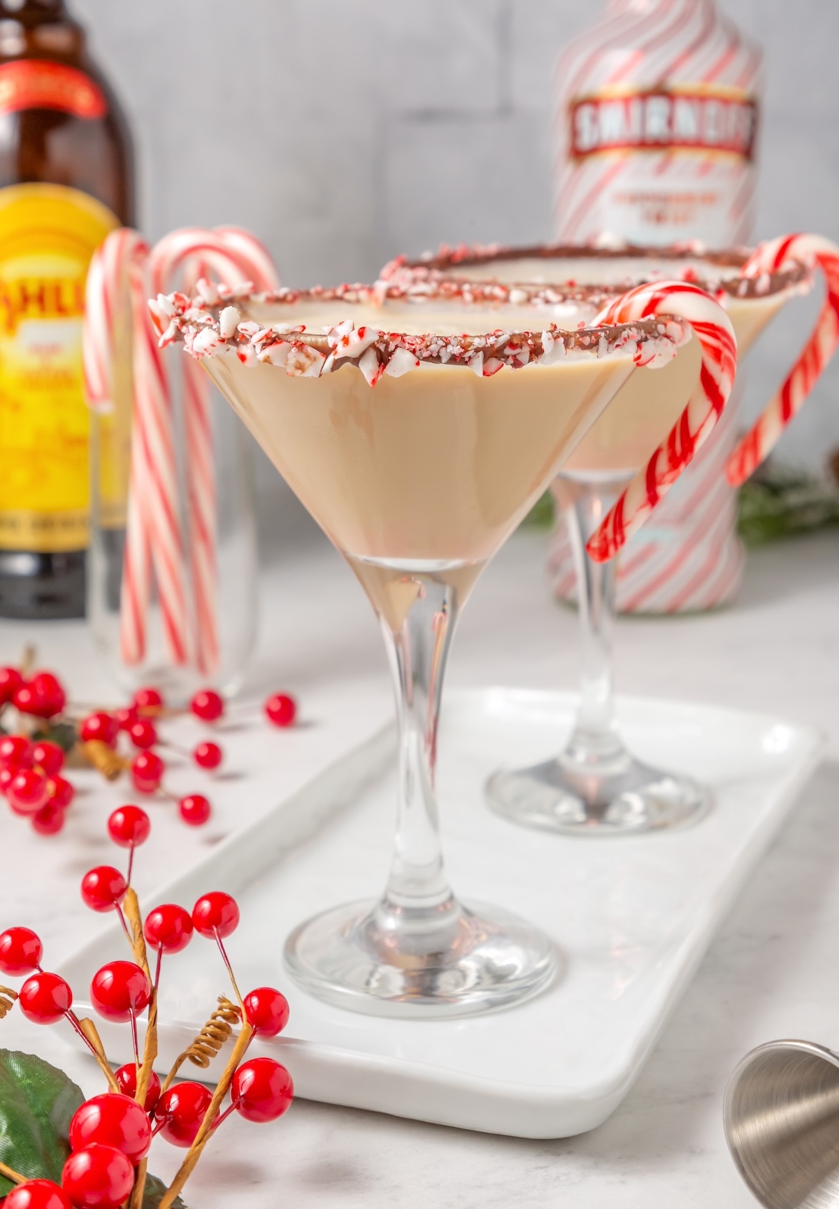 candy cane martini