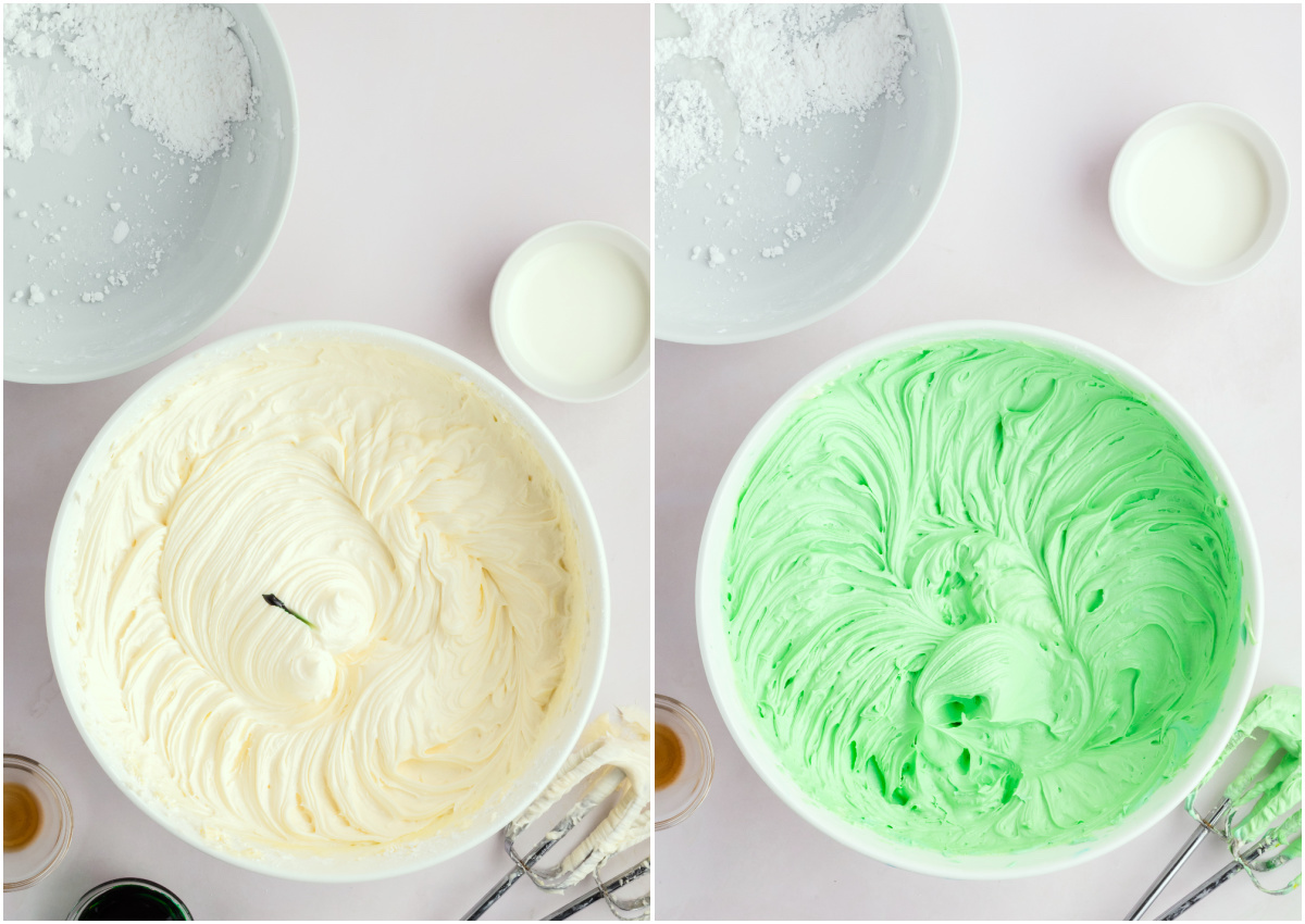 dying-frosting-with-green-food-coloring