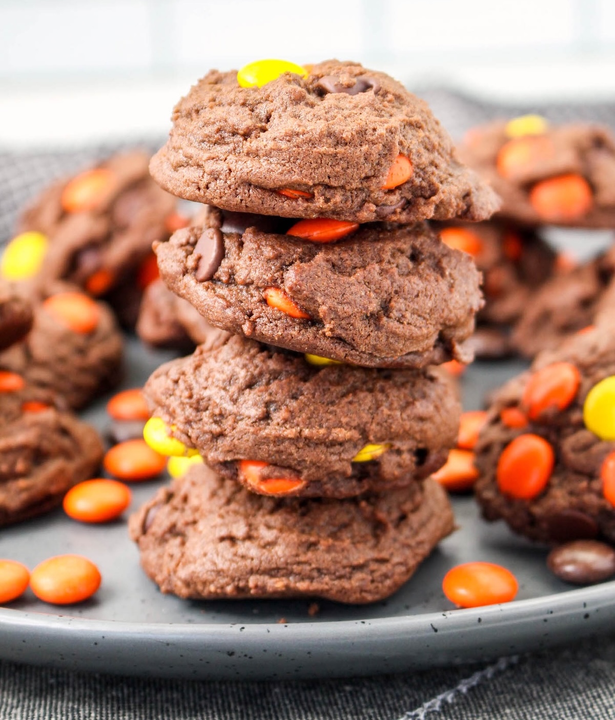 reeses pieces chocolate cookies