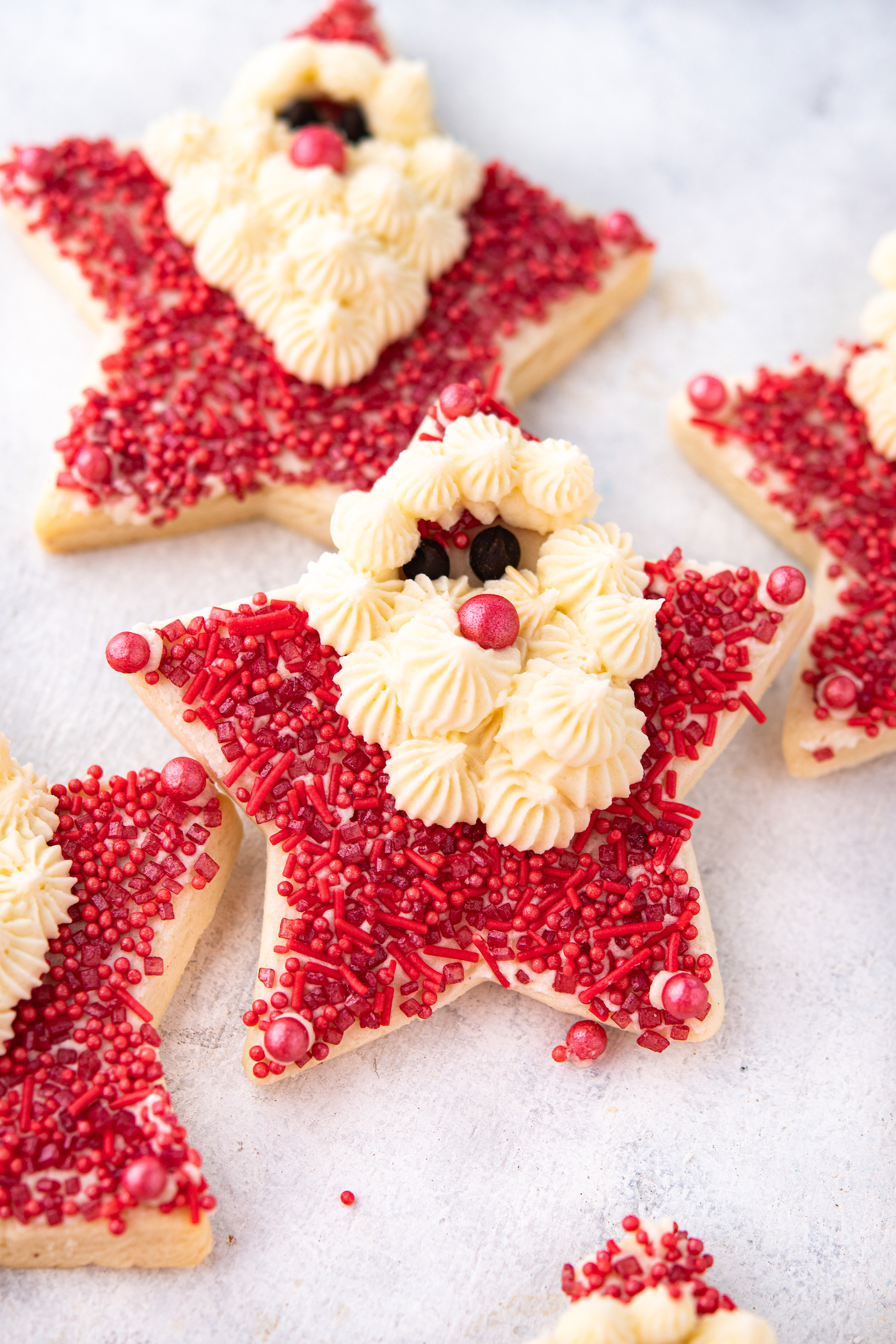 santa christmas cookies