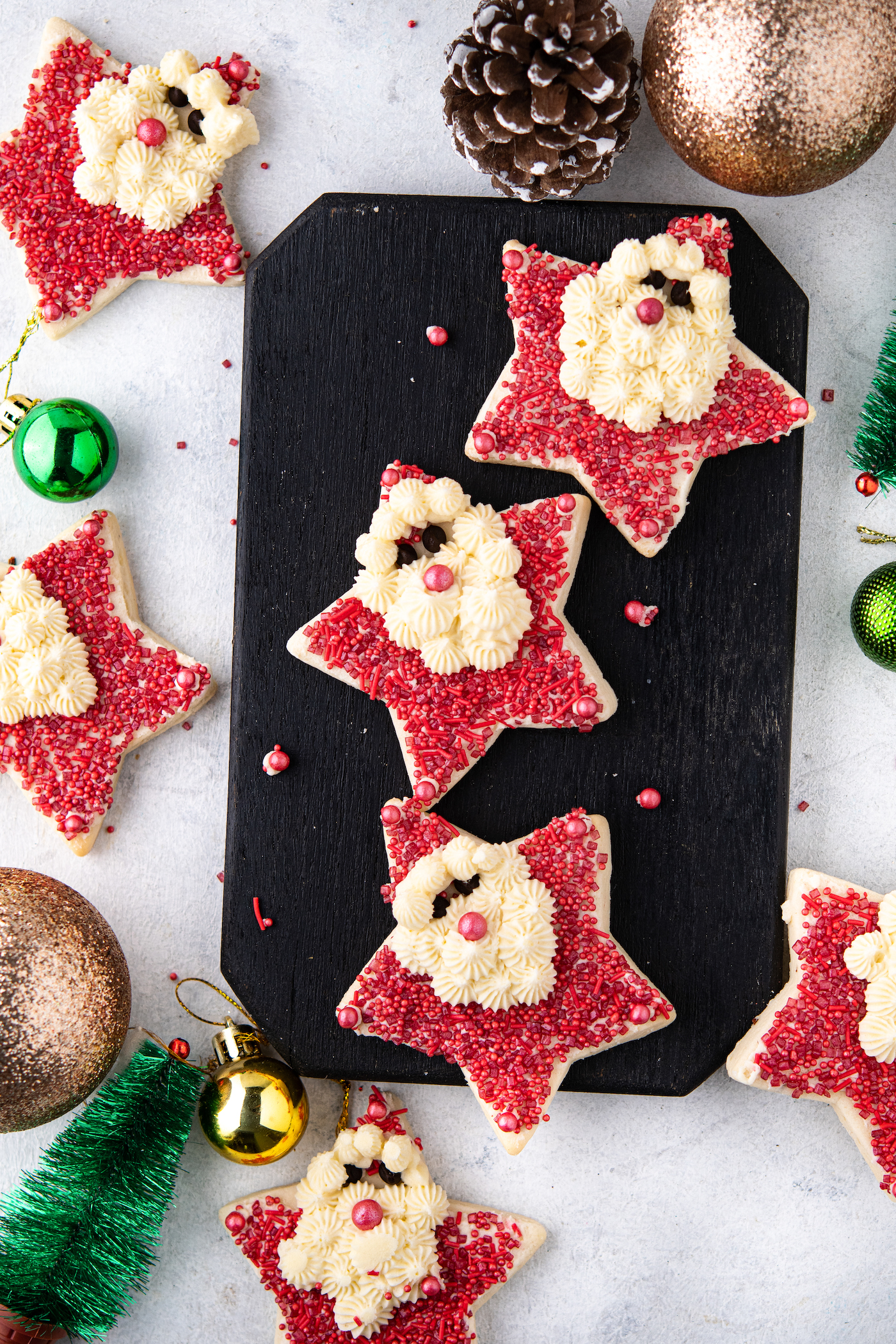 santa sugar cookies