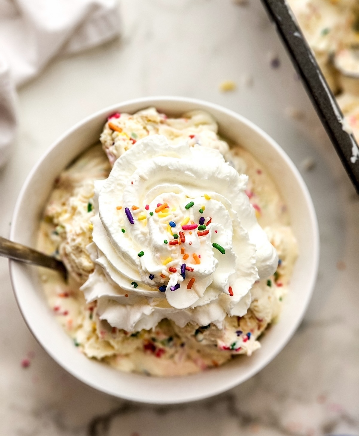 birthday cake homemade ice cream