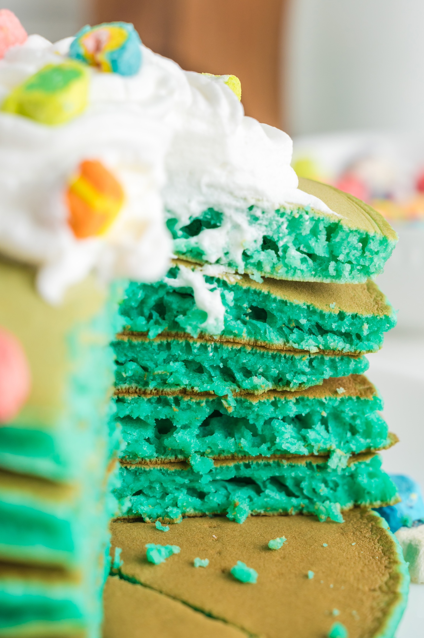 green pancakes st patty's day