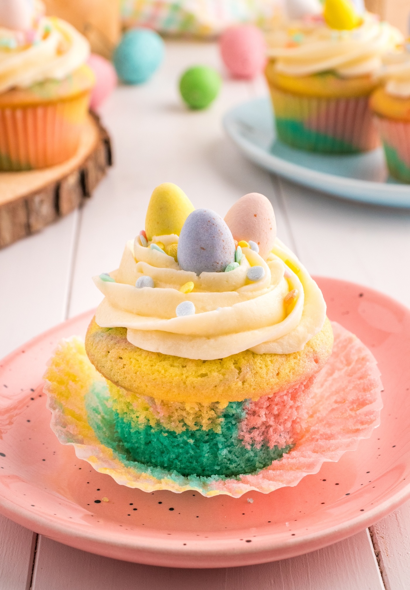 Easy pastel cupcake recipe for Easter