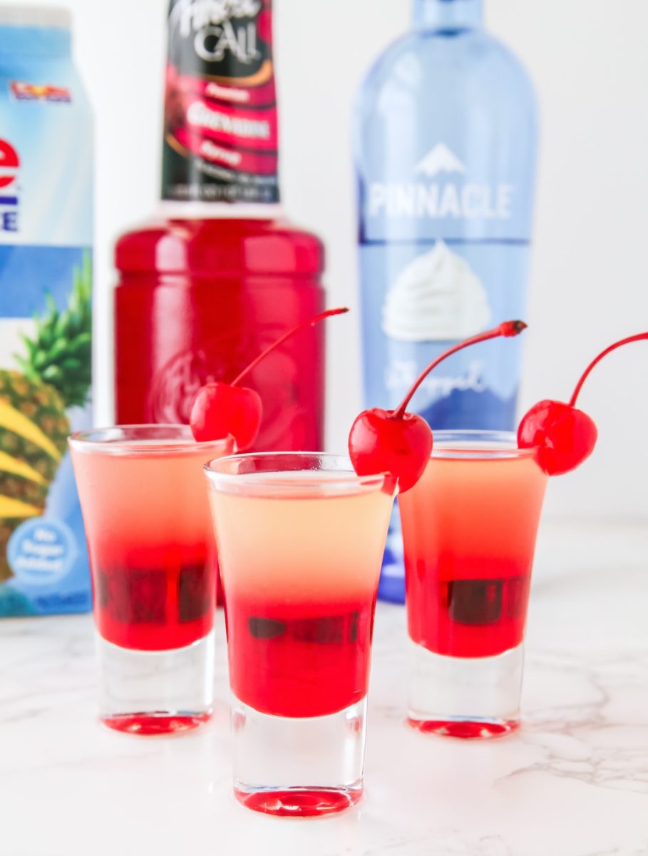 pineapple upside down shot