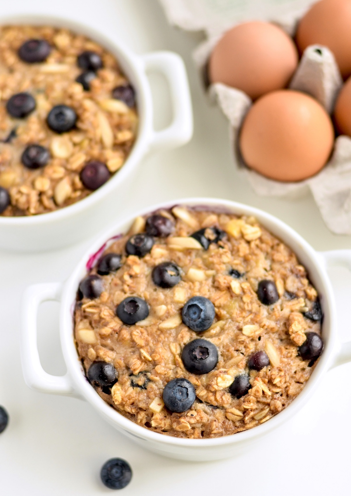 blueberry banana baked oatmeal