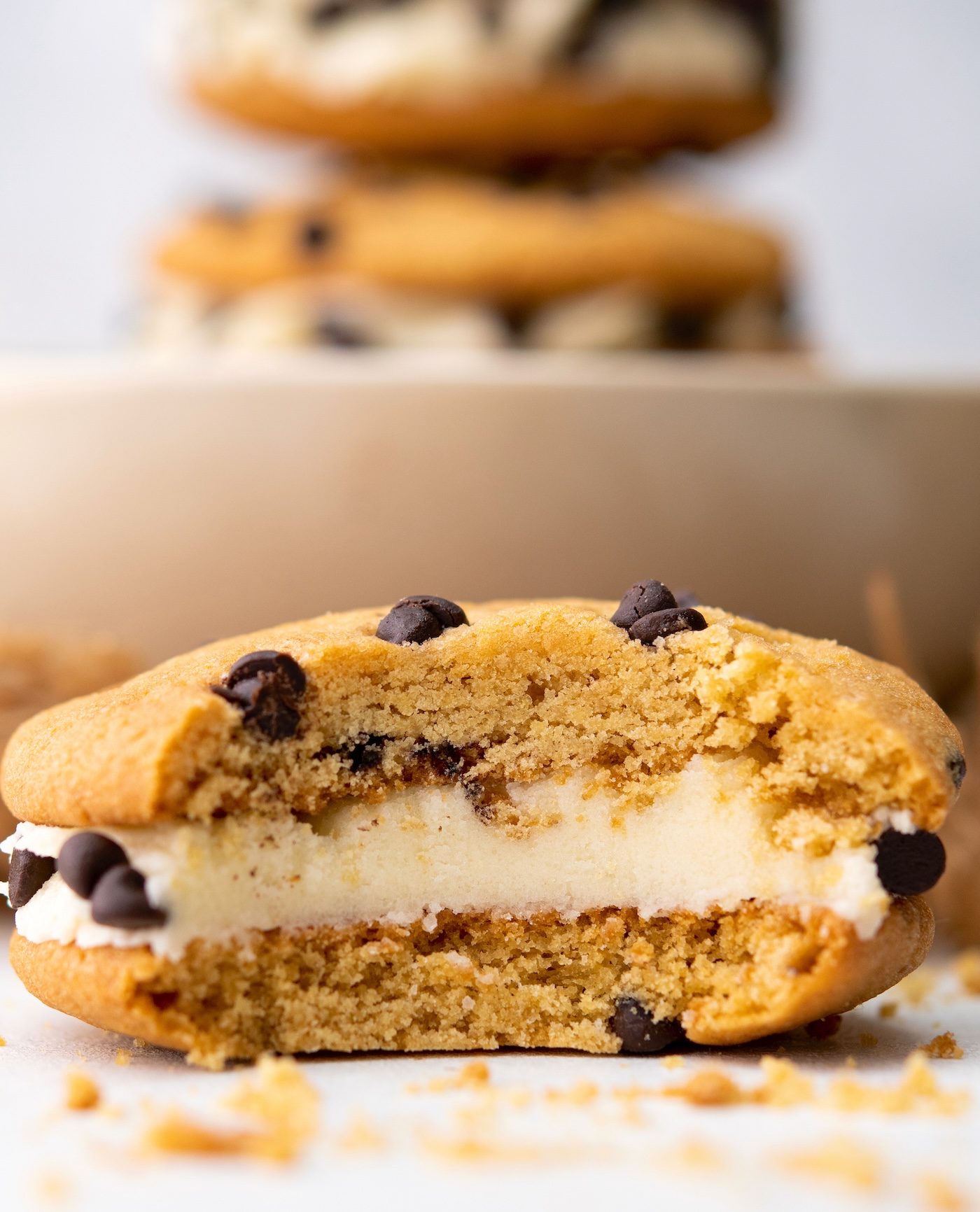 chocolate chip cookie sandwich recipe