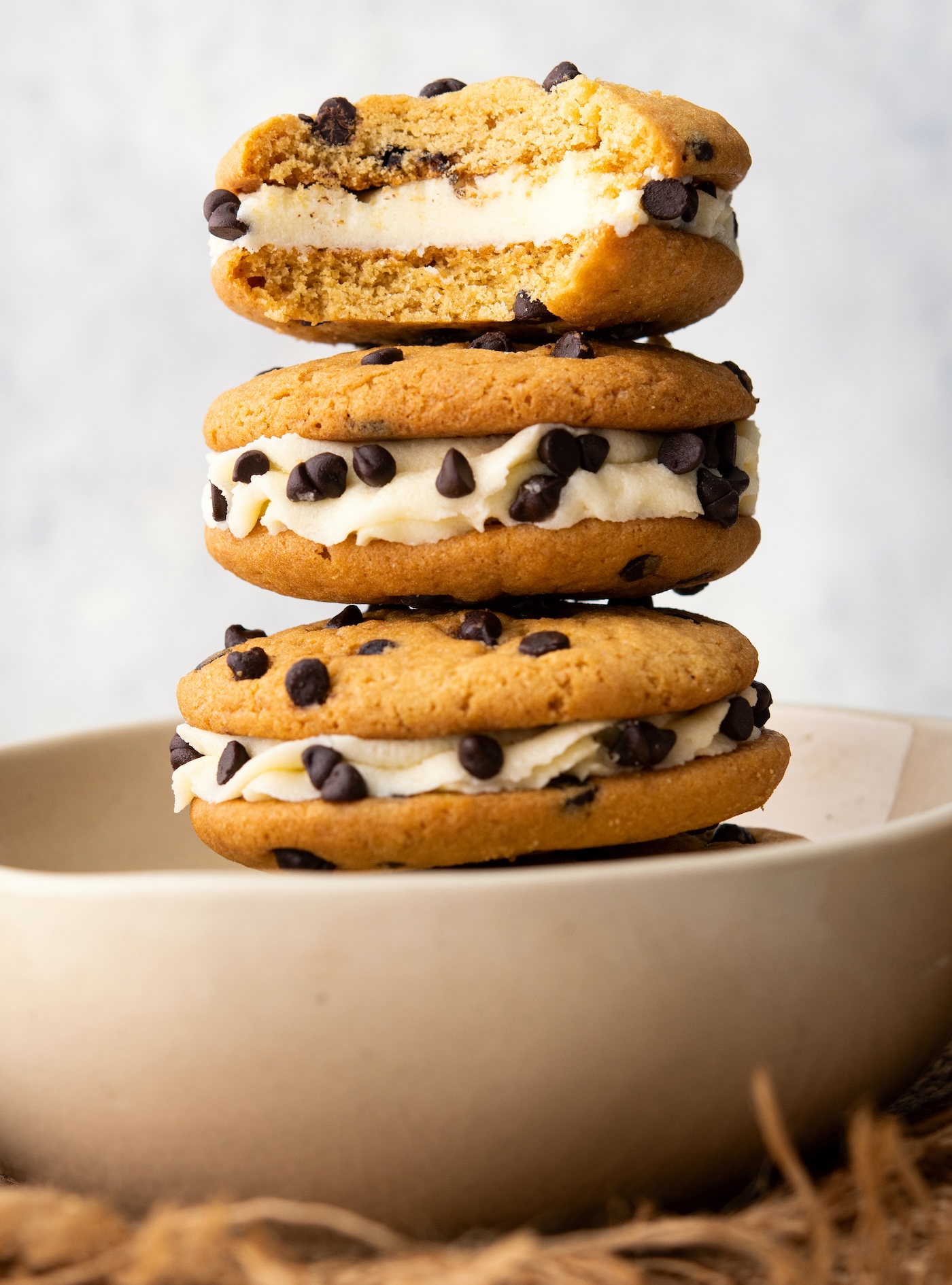 chocolate chip sandwich