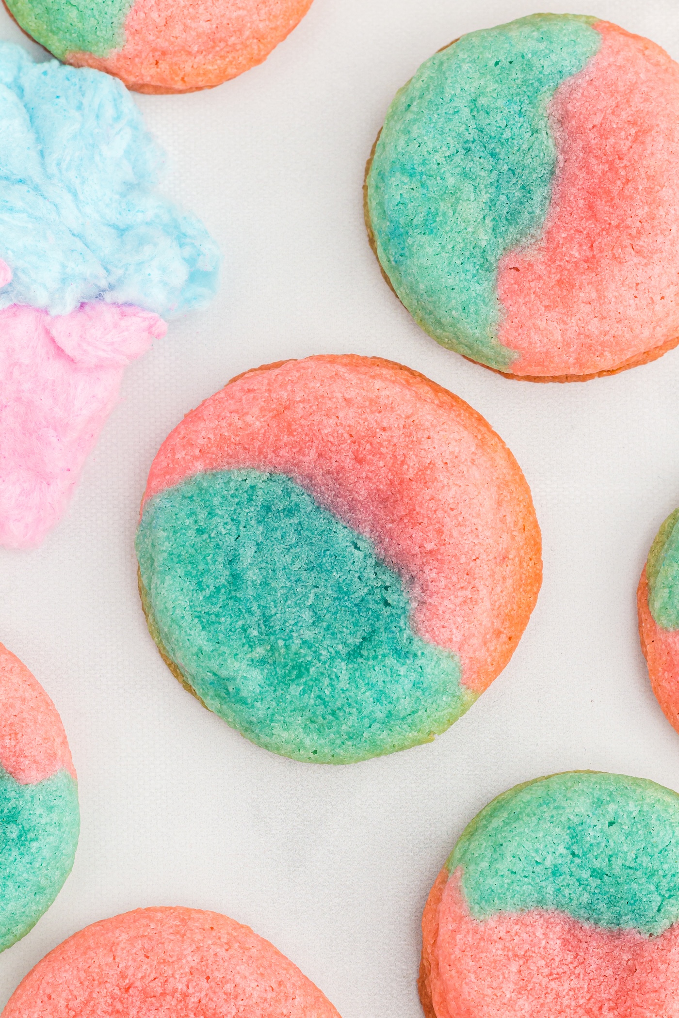 cotton candy cookies feature image